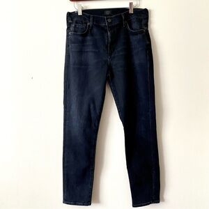 Citizens Of Humanity Black Gray Rocket Crop Mid Rise Skinny Jeans Size 30